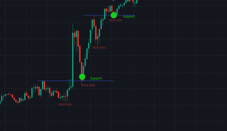 Ideal levels to set your stop loss while trading price action in the forex market.